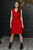 Image 4 of Wrap linen dress with an oversized fit and no sleeves Maya from Baltic Linen